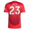 Camisola Manchester United Shaw 23 Homen Equipamento 1ª 24/25